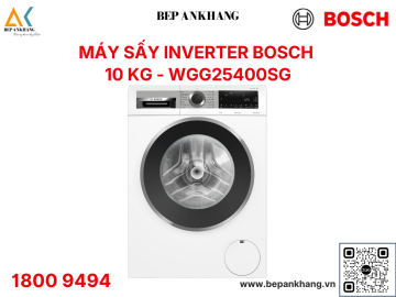 Máy giặt cửa trước BOSCH WGG25400SG Seri 6 10Kg Màu Trắng - Thương Hiệu Đức
